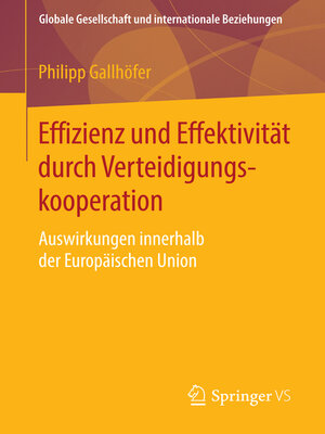 cover image of Effizienz und Effektivität durch Verteidigungskooperation
